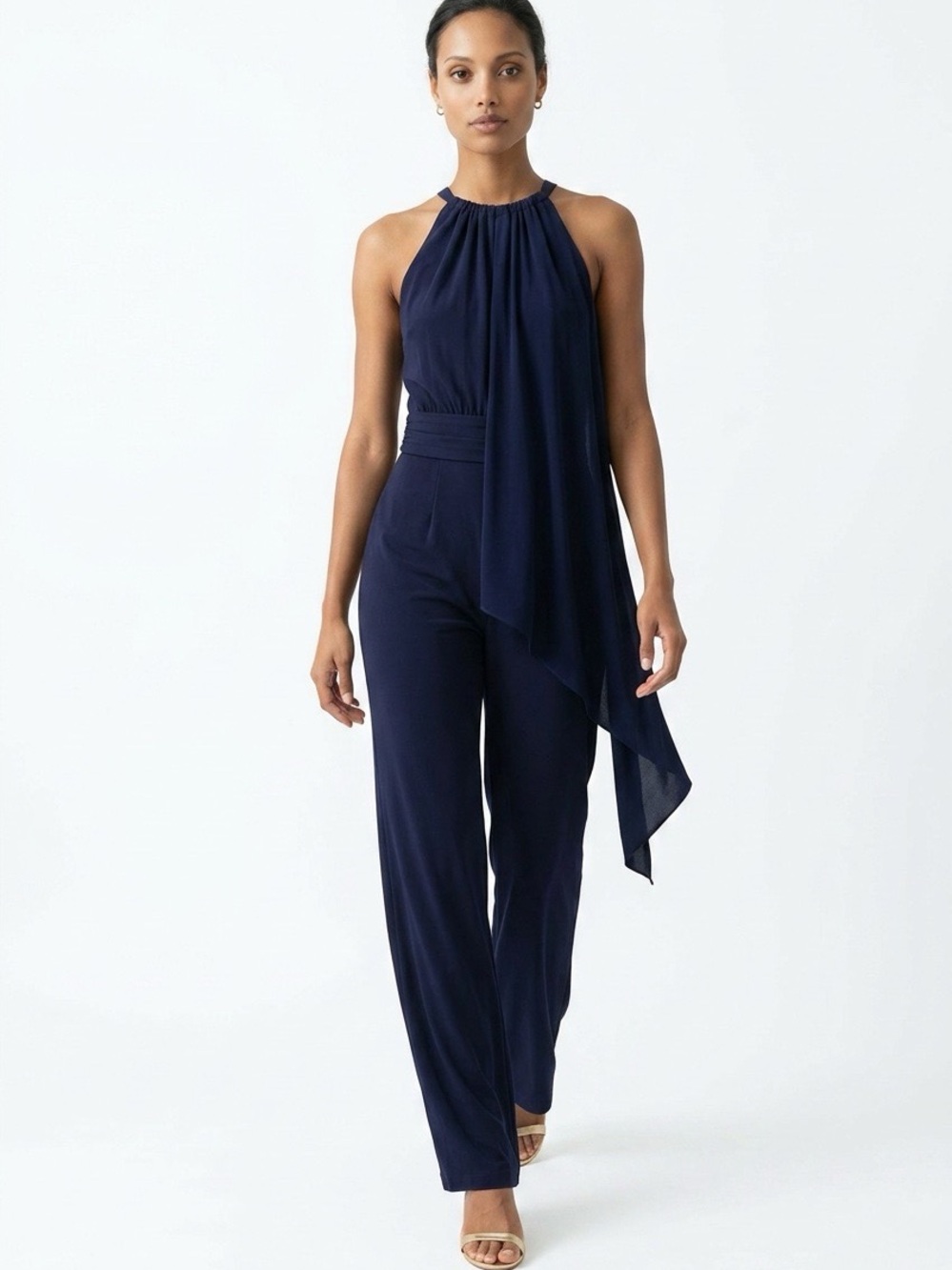 Tina Turk Navy Jumpsuit